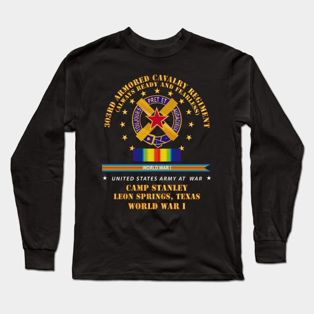 303rd ACR - Camp Stanley, Leon Springs TX  w SVC WWI X 300 Long Sleeve T-Shirt by twix123844